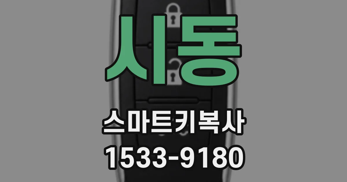 시동 스마트키복사