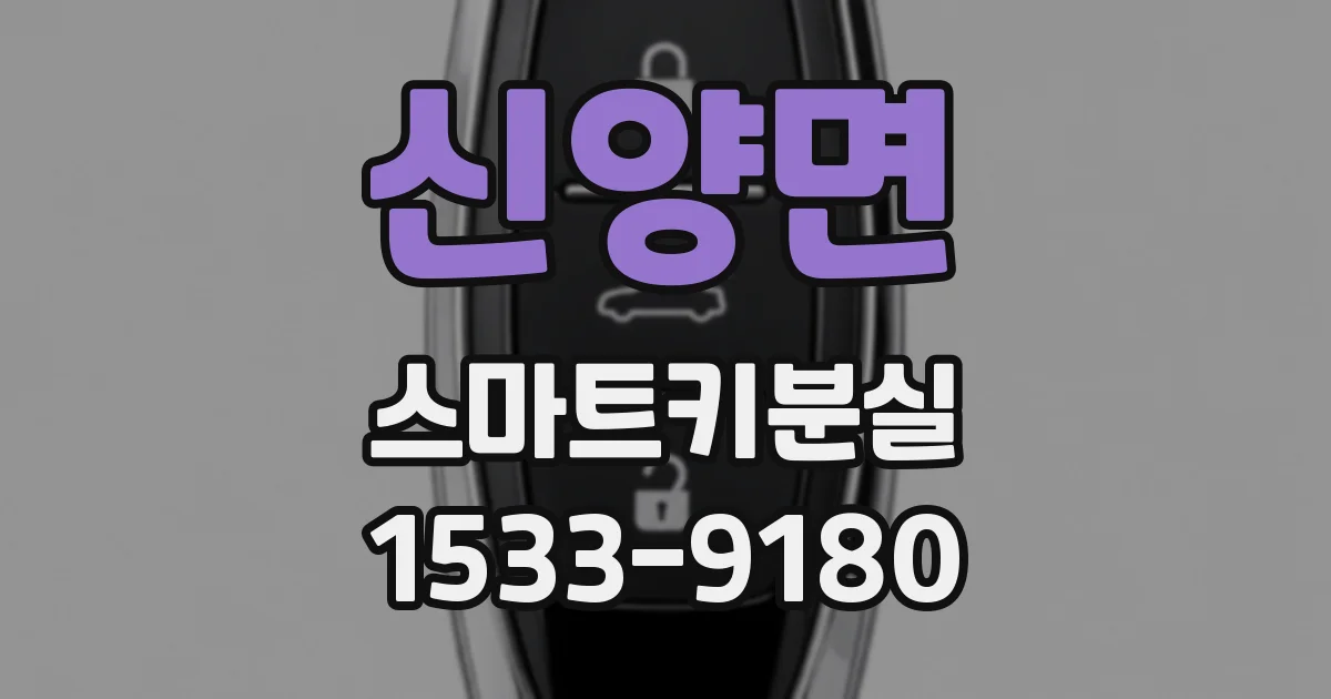 신양면 스마트키분실