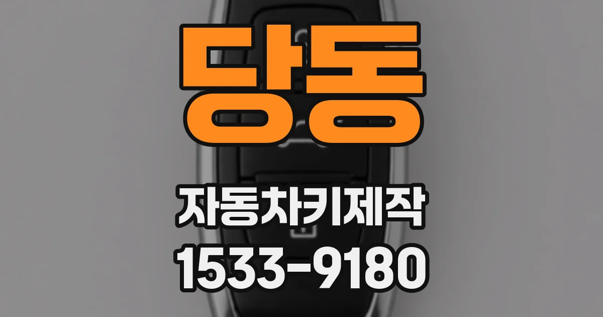 당동 자동차키제작