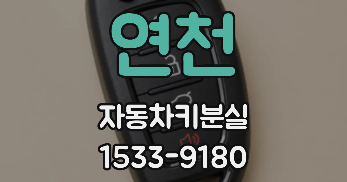 연천 자동차키분실