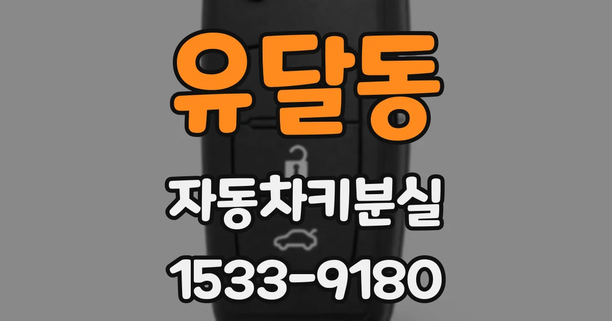 유달동 자동차키분실