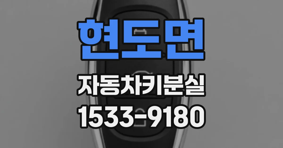 현도면 자동차키분실