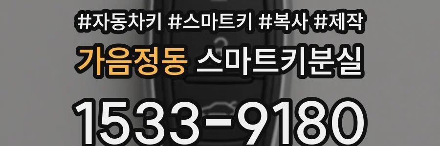 가음정동 스마트키분실