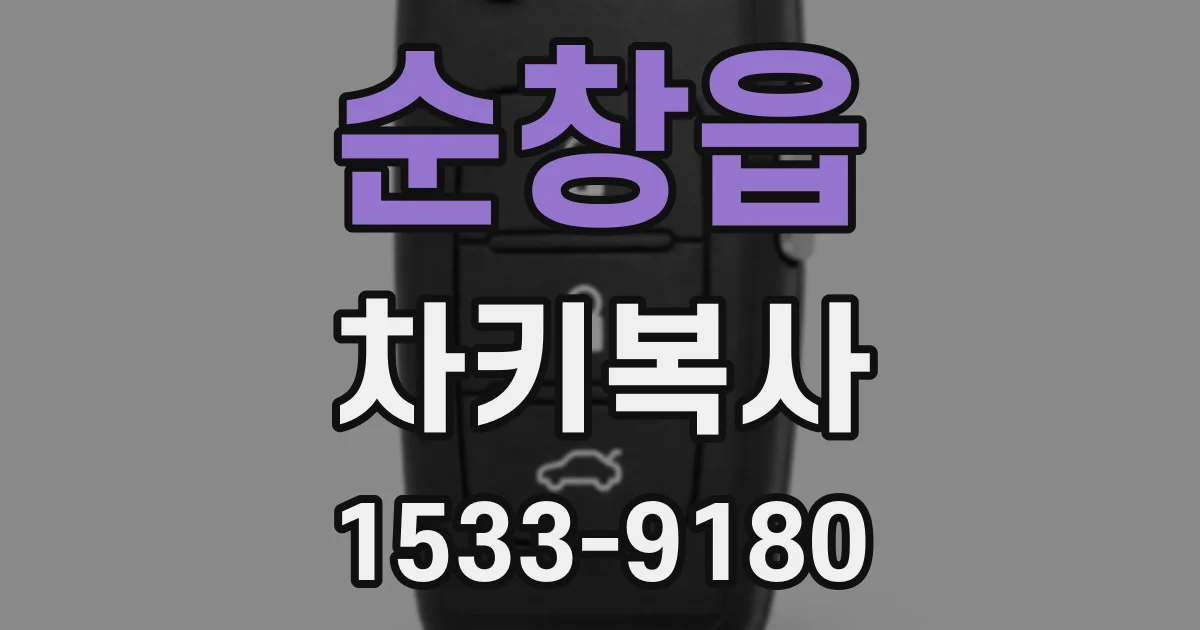 순창읍 차키복사