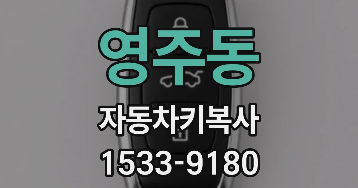 영주동 자동차키복사