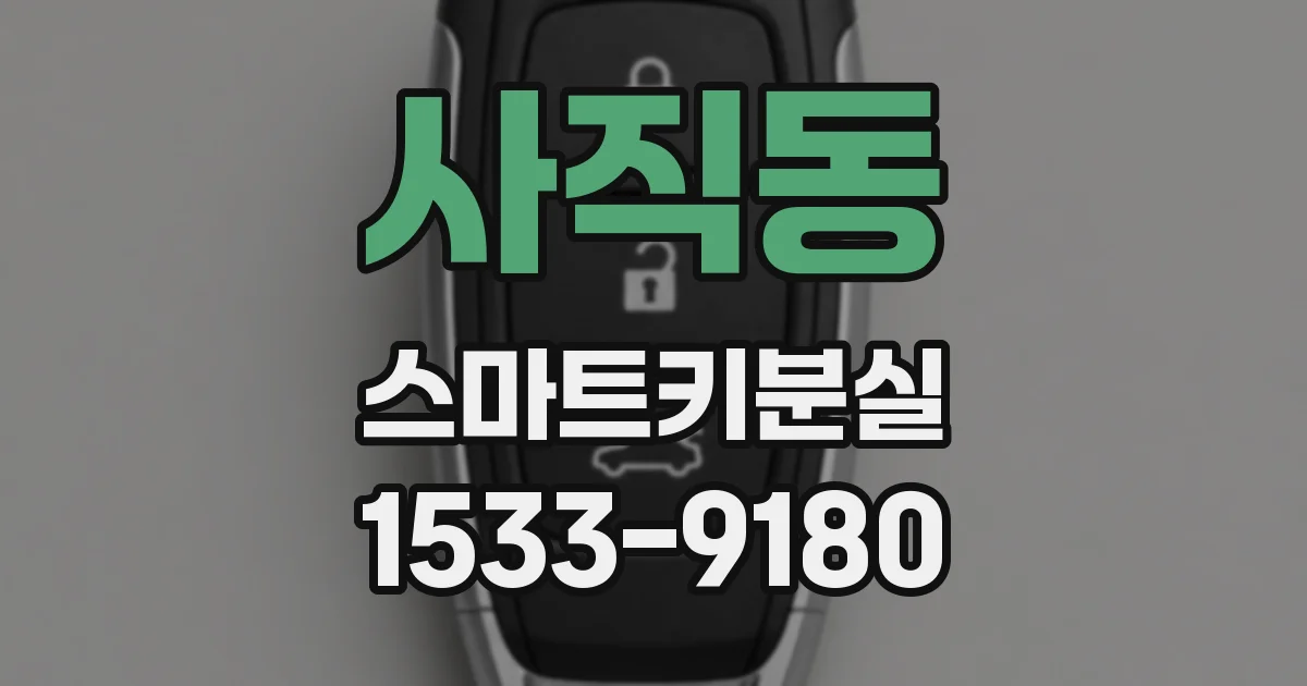 사직동 스마트키분실