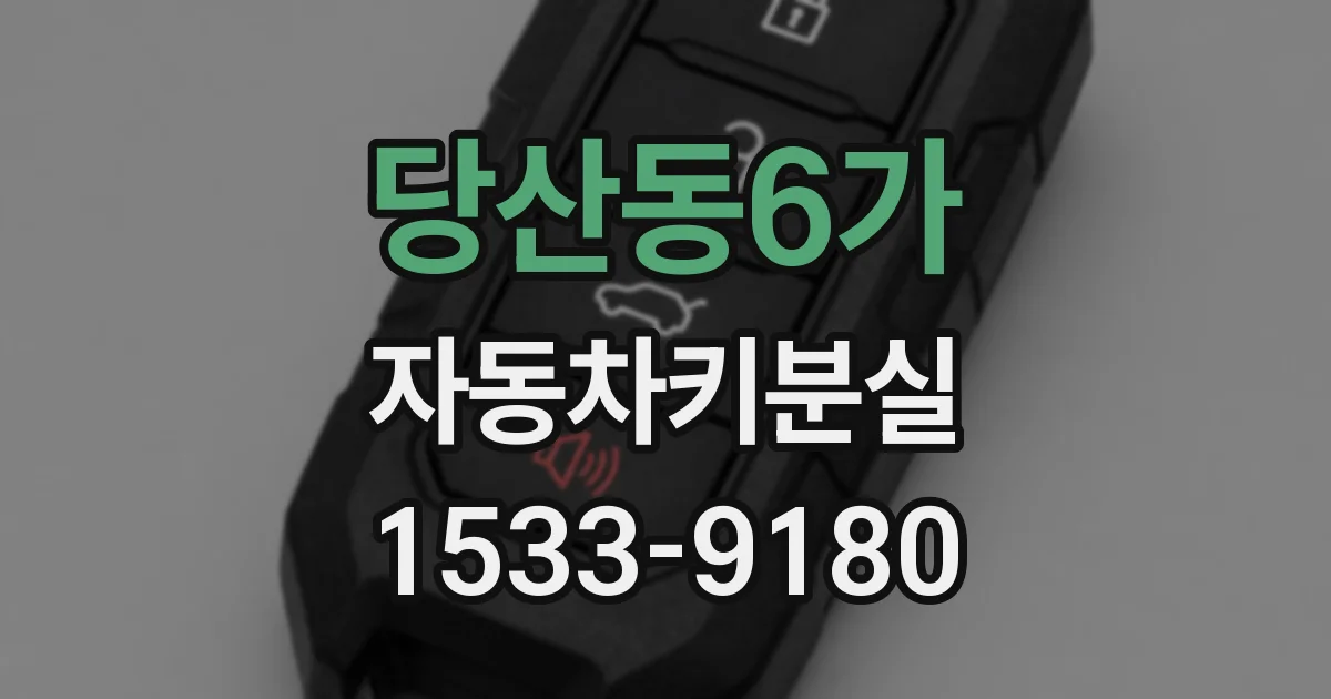 당산동6가 자동차키분실
