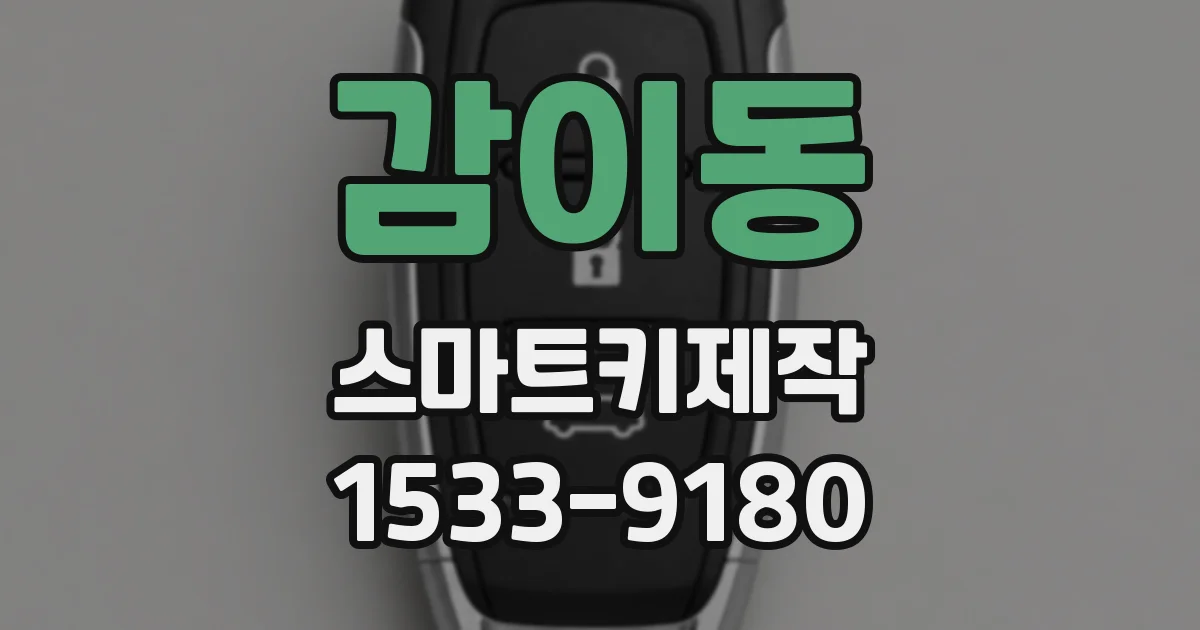 감이동 스마트키제작