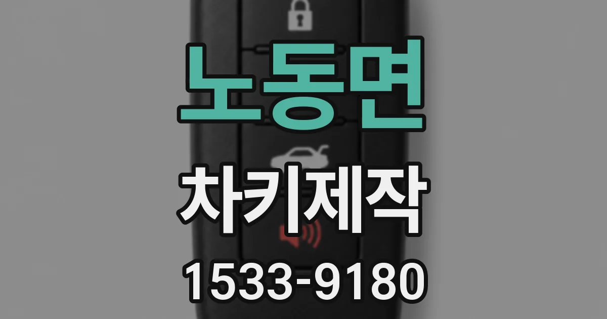노동면 차키제작