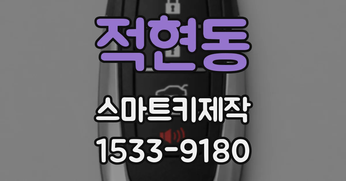 적현동 스마트키제작