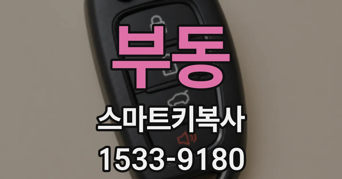 부동 스마트키복사