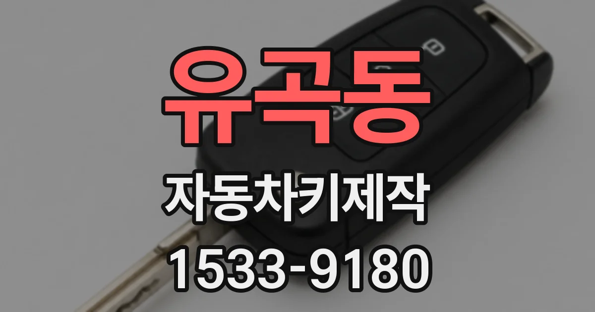 유곡동 자동차키제작