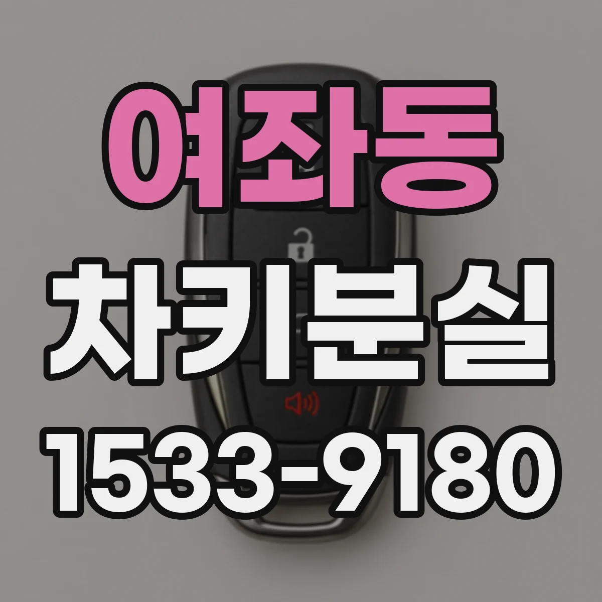 여좌동 차키분실