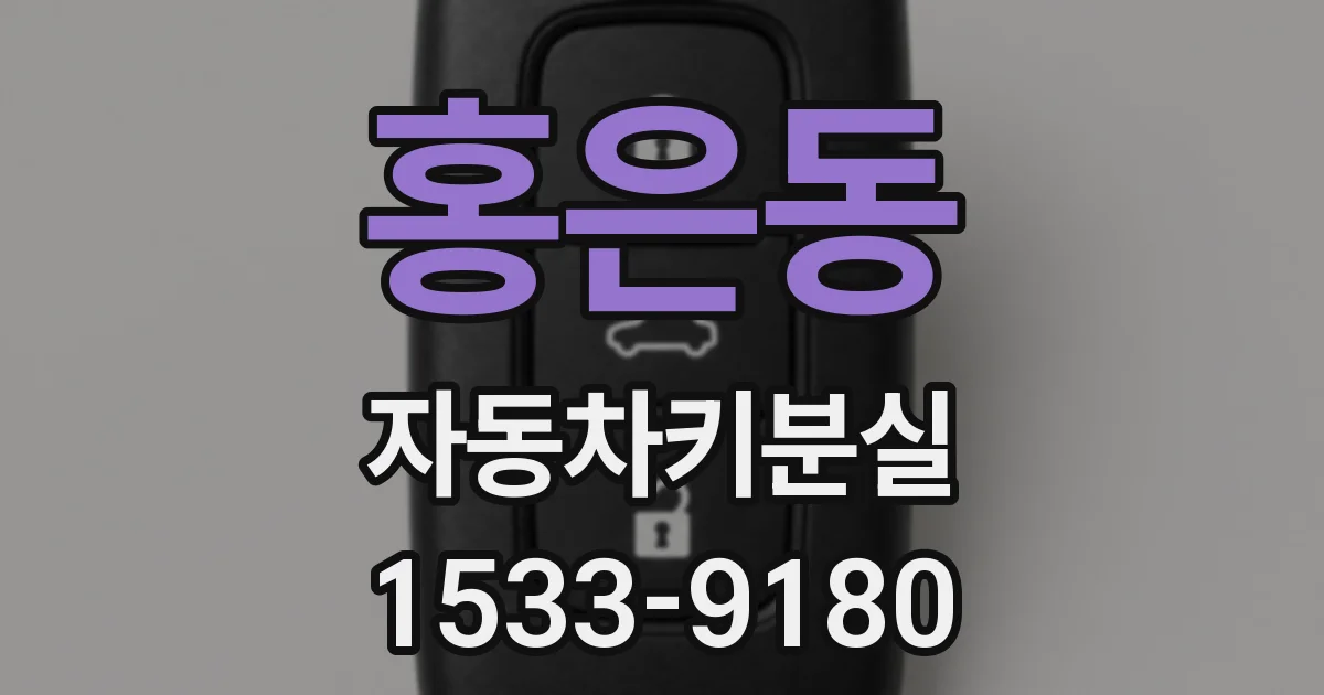 홍은동 자동차키분실