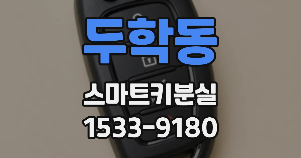 두학동 스마트키분실