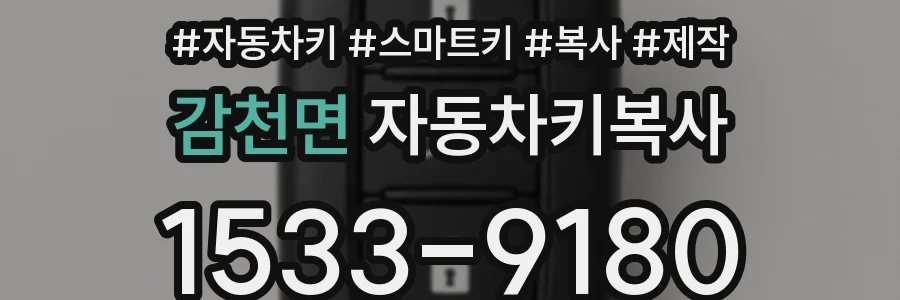 감천면 자동차키복사