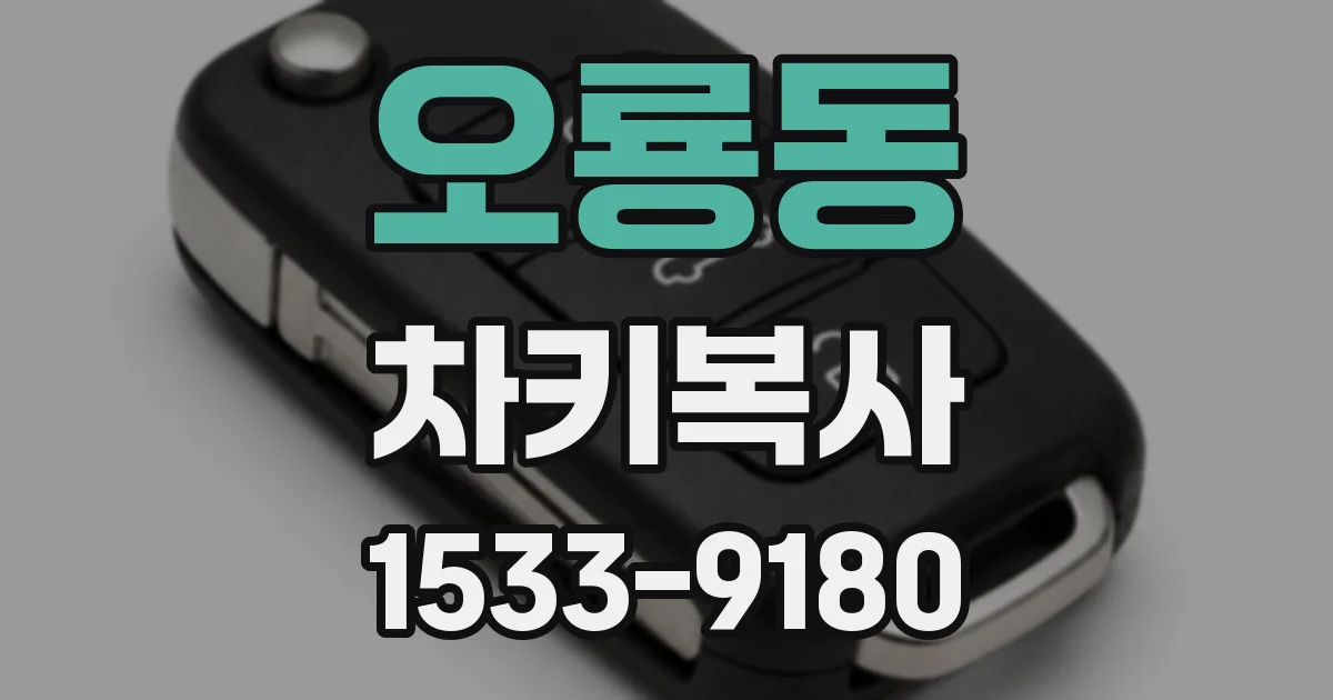 오룡동 차키복사