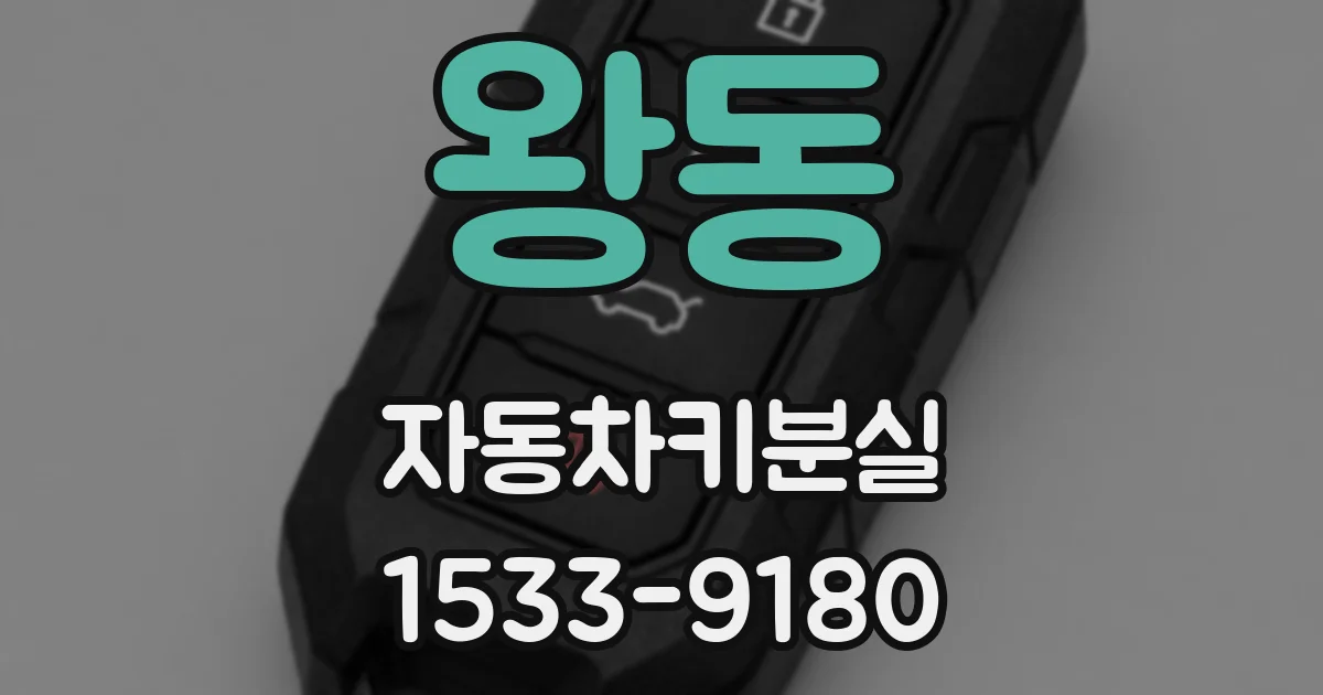 왕동 자동차키분실