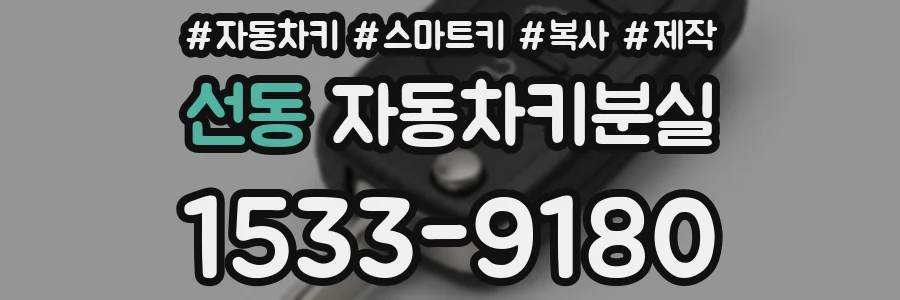 선동 자동차키분실