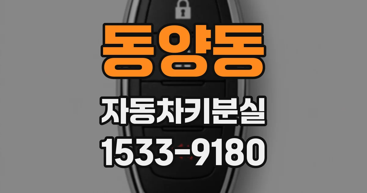 동양동 자동차키분실