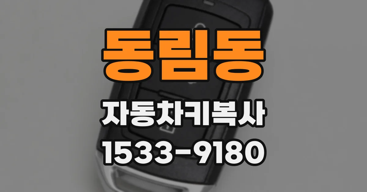 동림동 자동차키복사