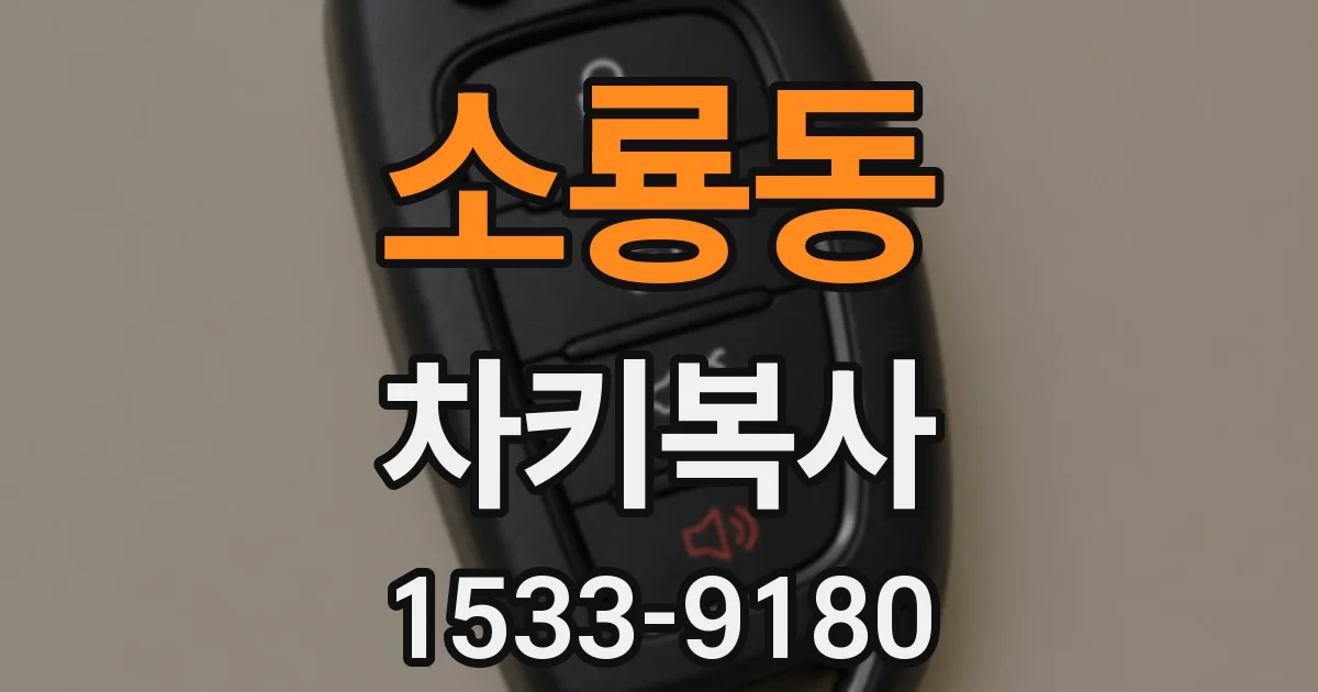 소룡동 차키복사