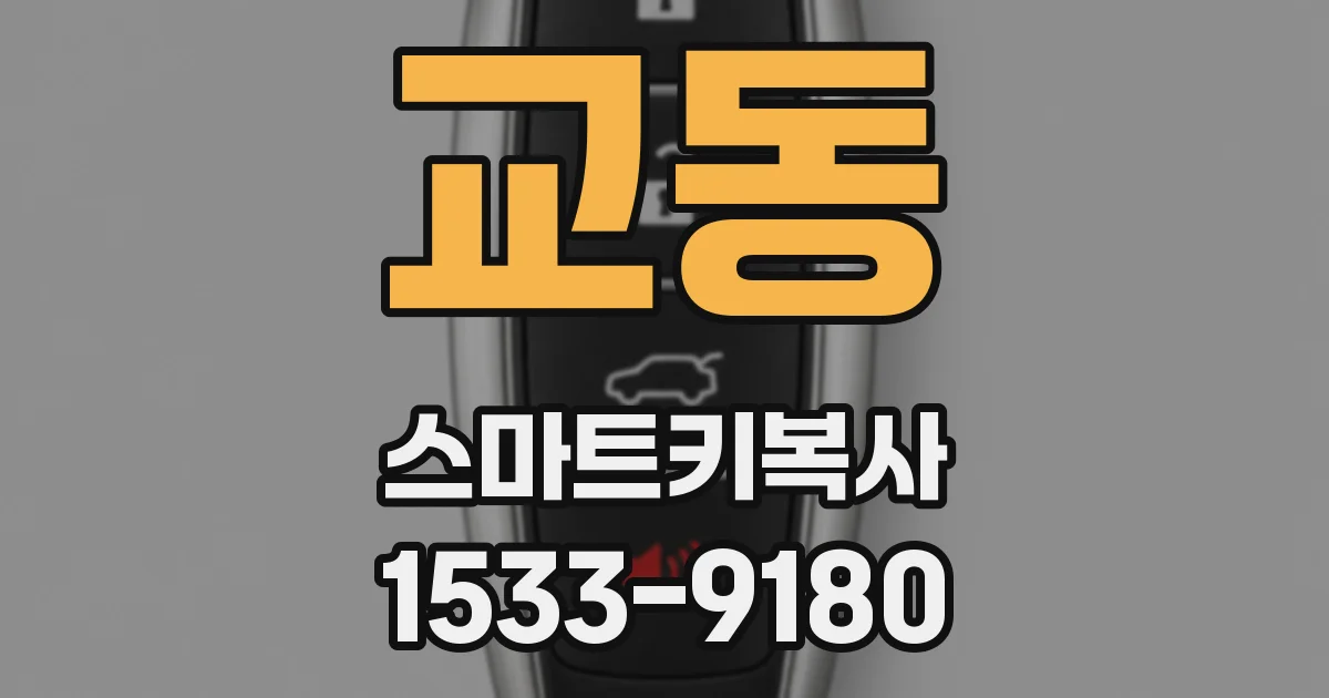 교동 스마트키복사