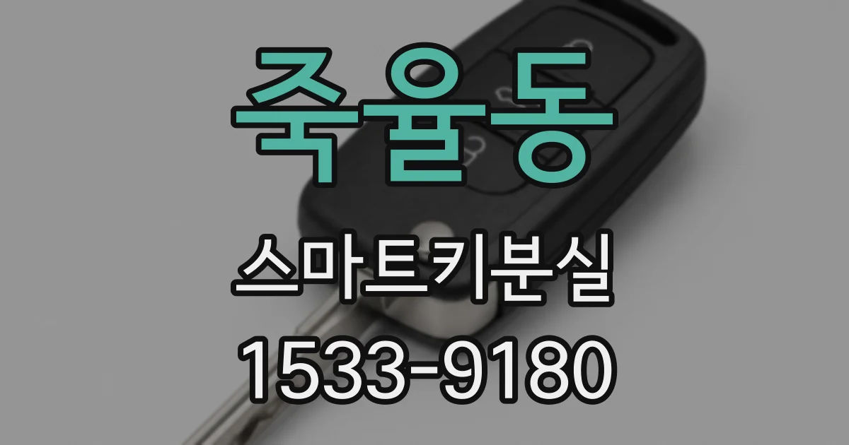 죽율동 스마트키분실
