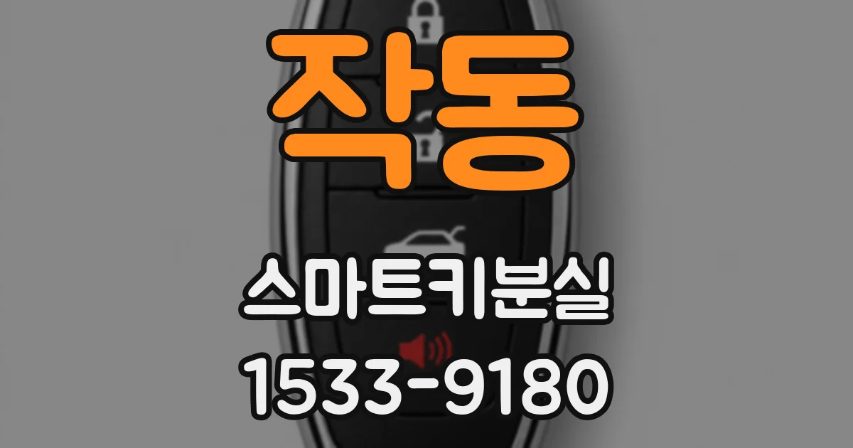 작동 스마트키분실