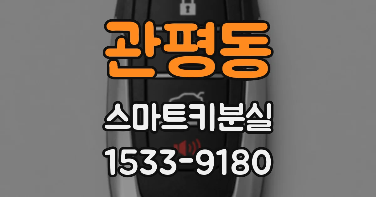 관평동 스마트키분실