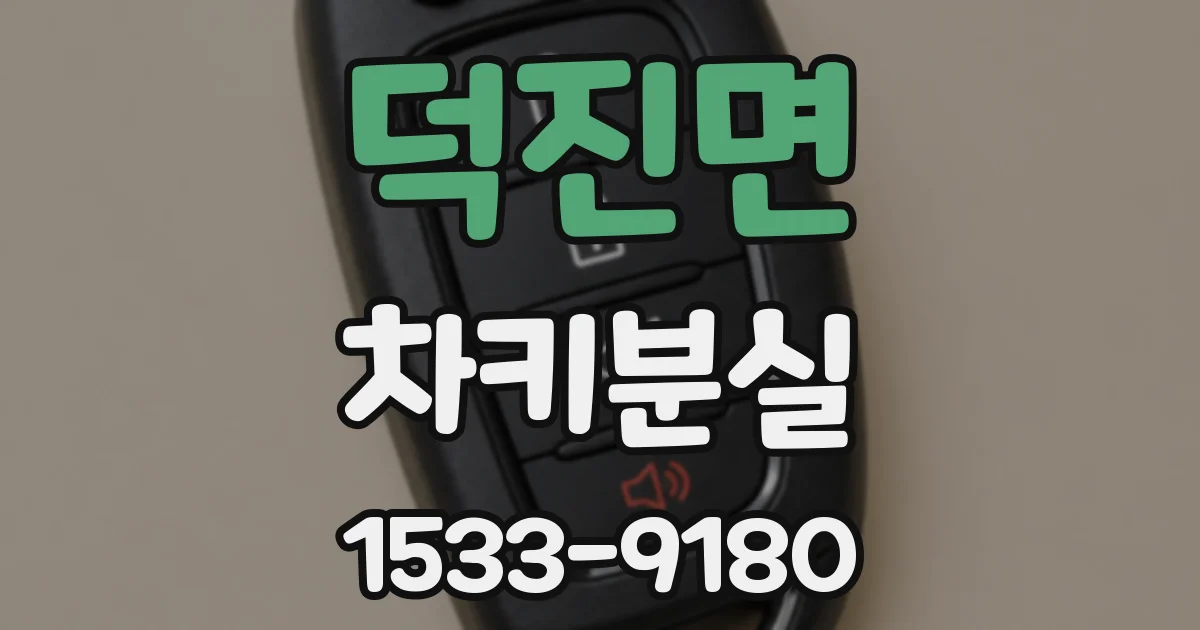 덕진면 차키분실
