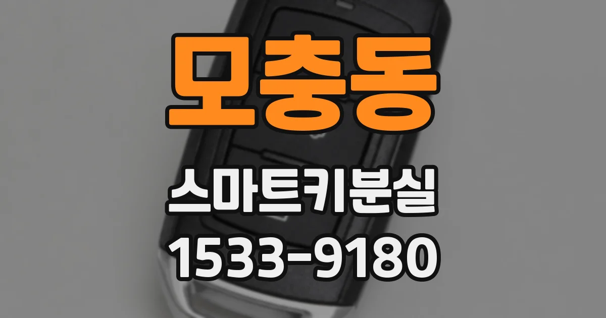 모충동 스마트키분실