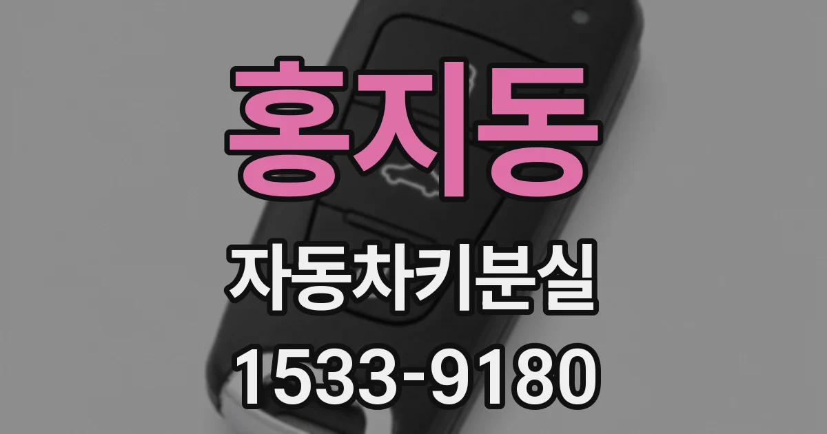 홍지동 자동차키분실
