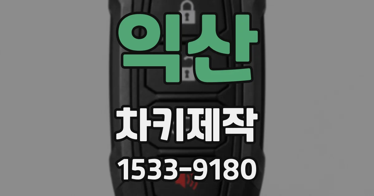 익산 차키제작