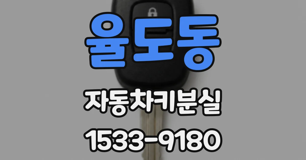 율도동 자동차키분실