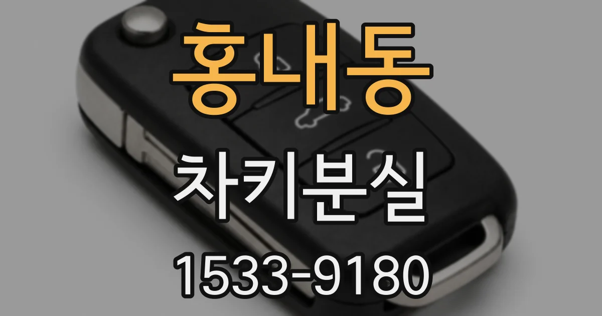 홍내동 차키분실
