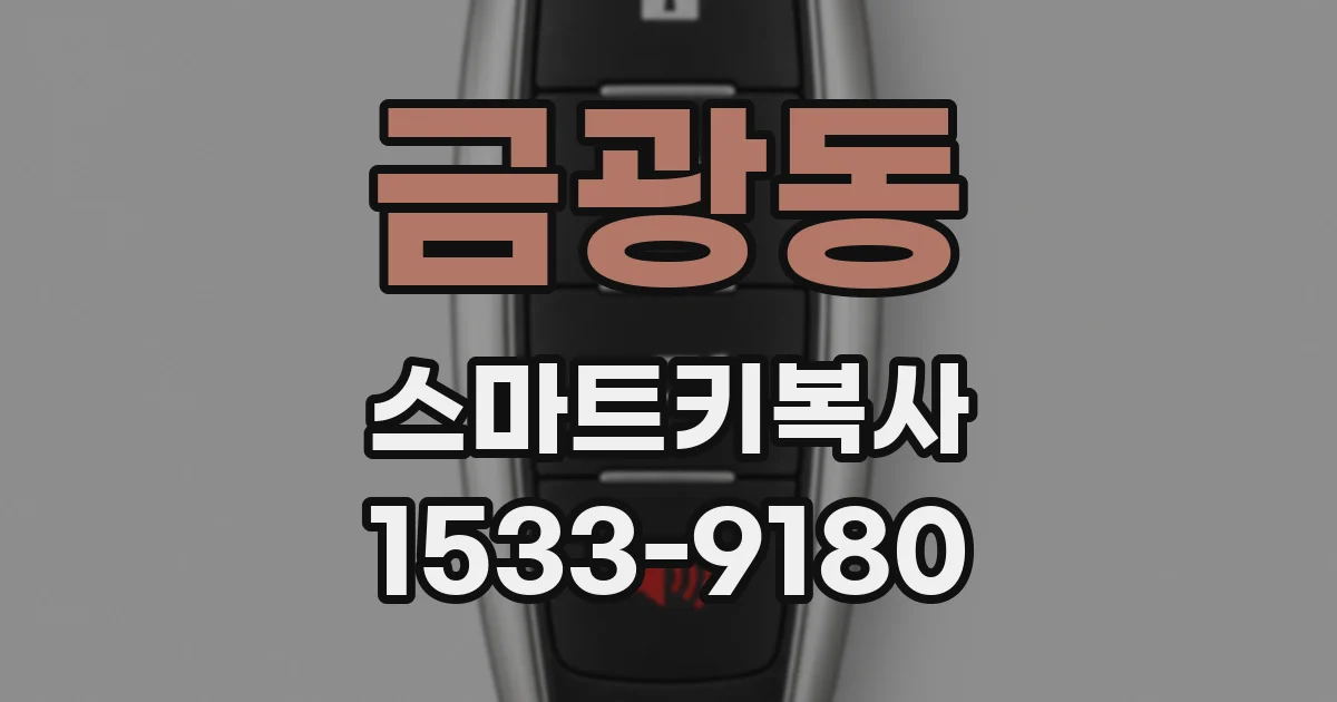 금광동 스마트키복사