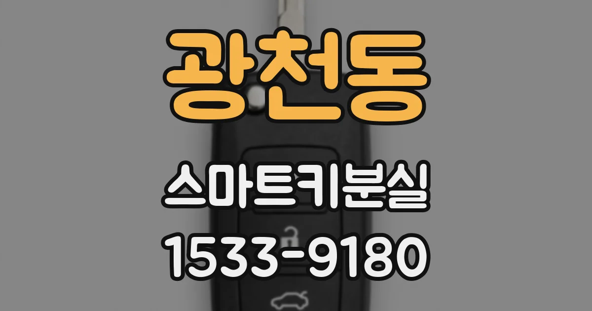 광천동 스마트키분실