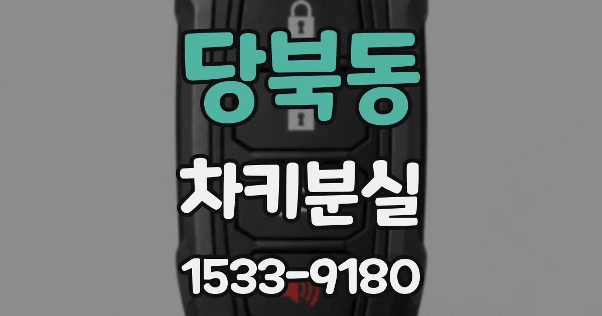 당북동 차키분실