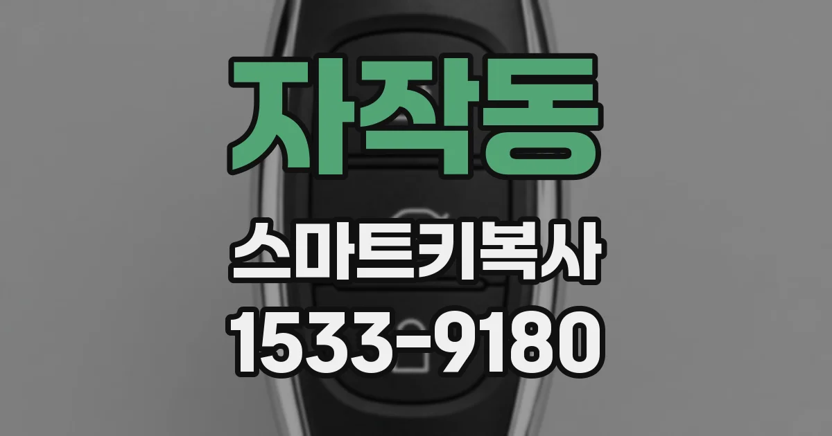 자작동 스마트키복사