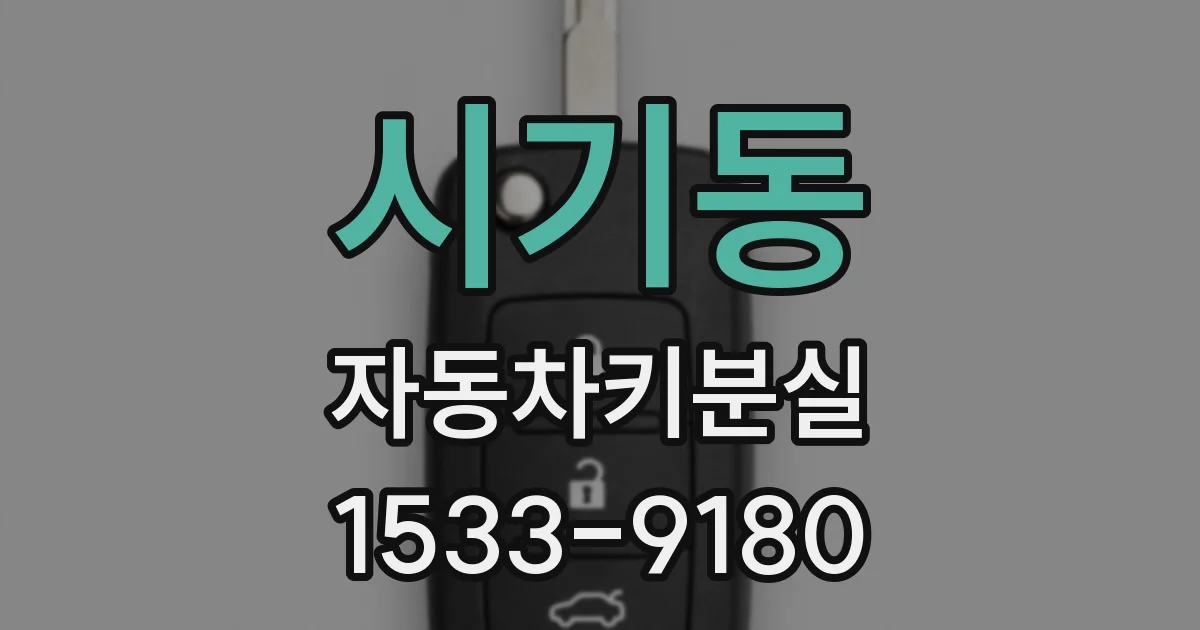 시기동 자동차키분실