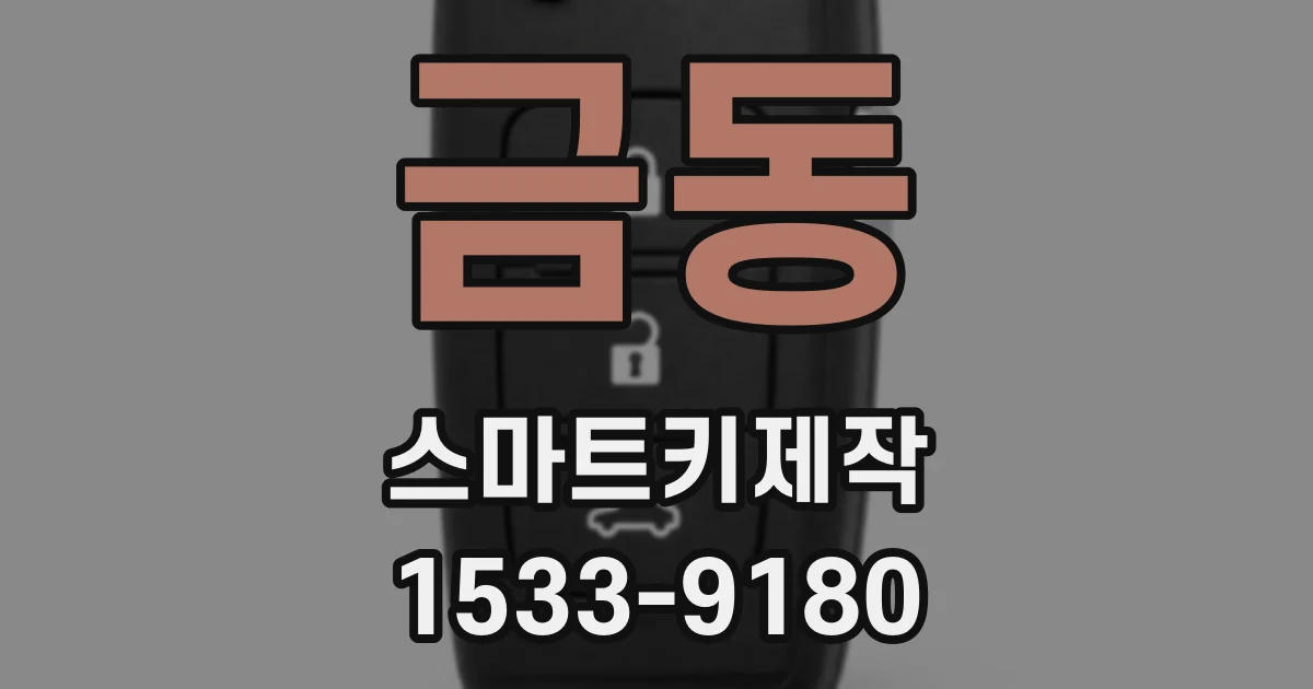 금동 스마트키제작