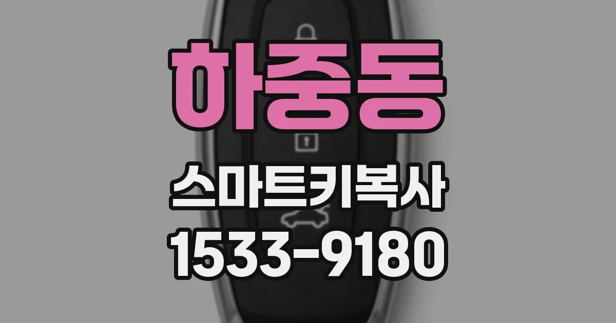 하중동 스마트키복사