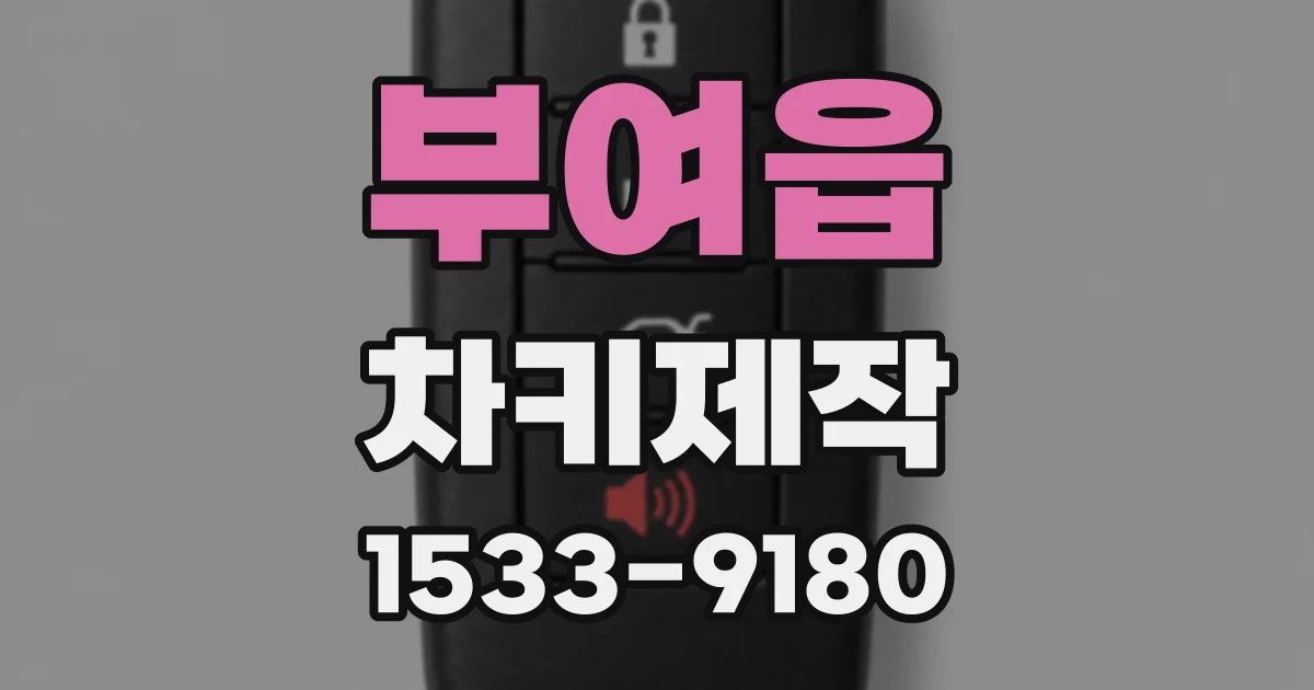 부여읍 차키제작