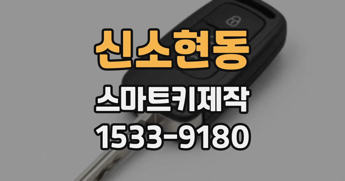 신소현동 스마트키제작