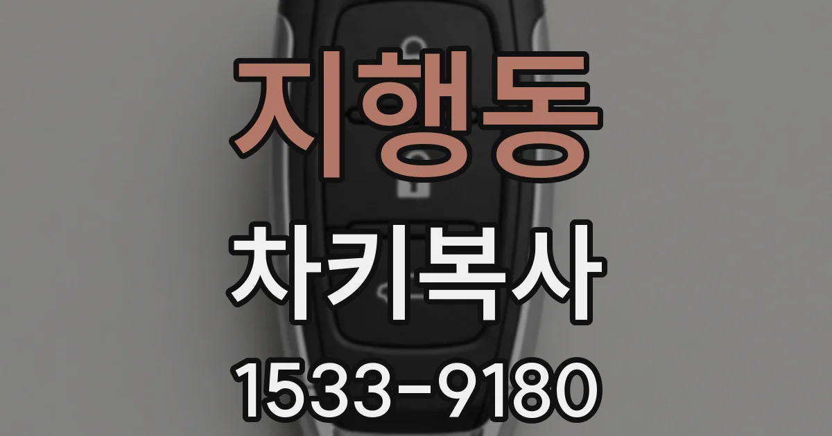 지행동 차키복사