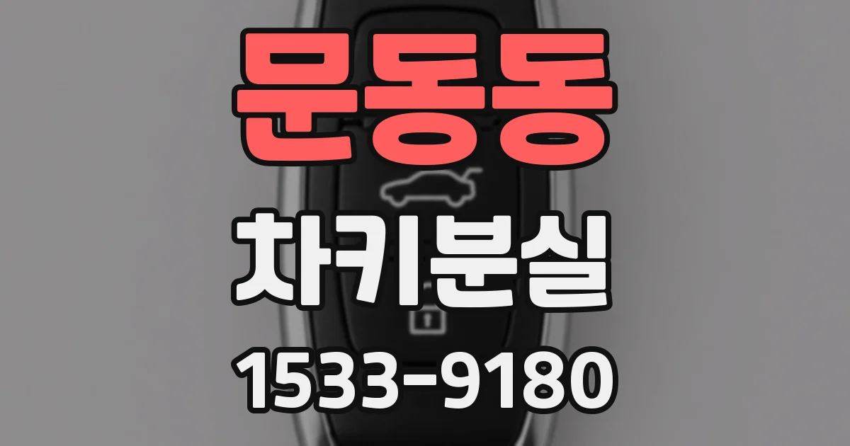 문동동 차키분실