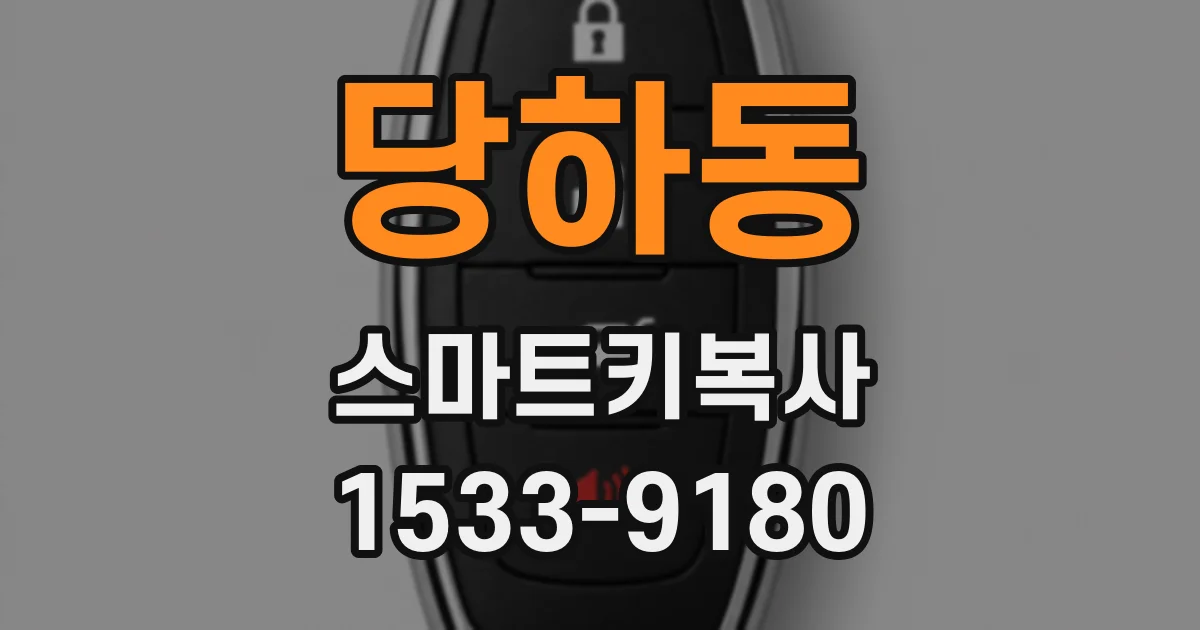 당하동 스마트키복사