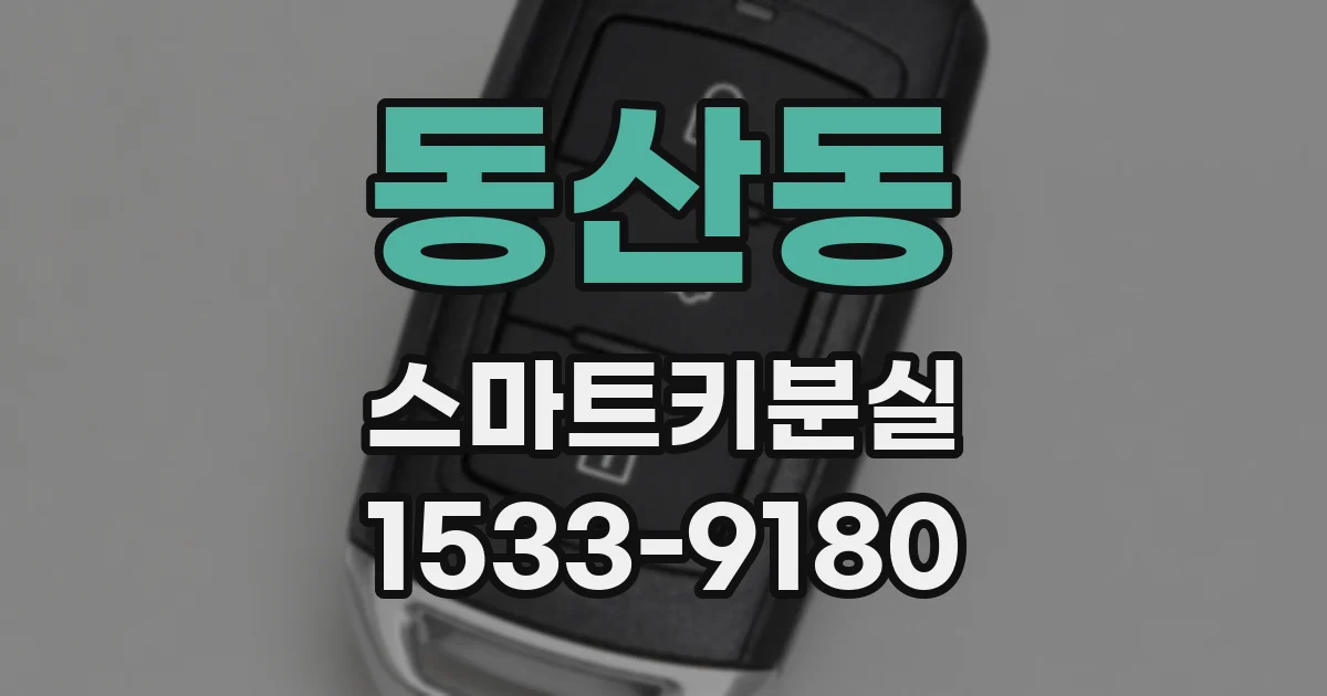 동산동 스마트키분실