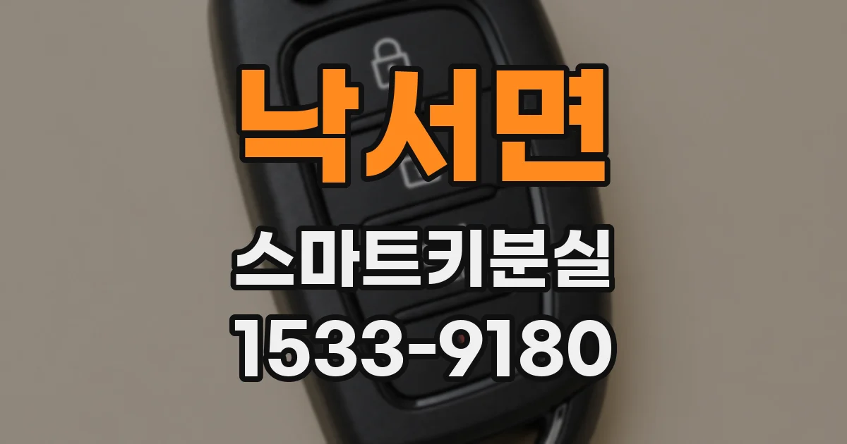 낙서면 스마트키분실